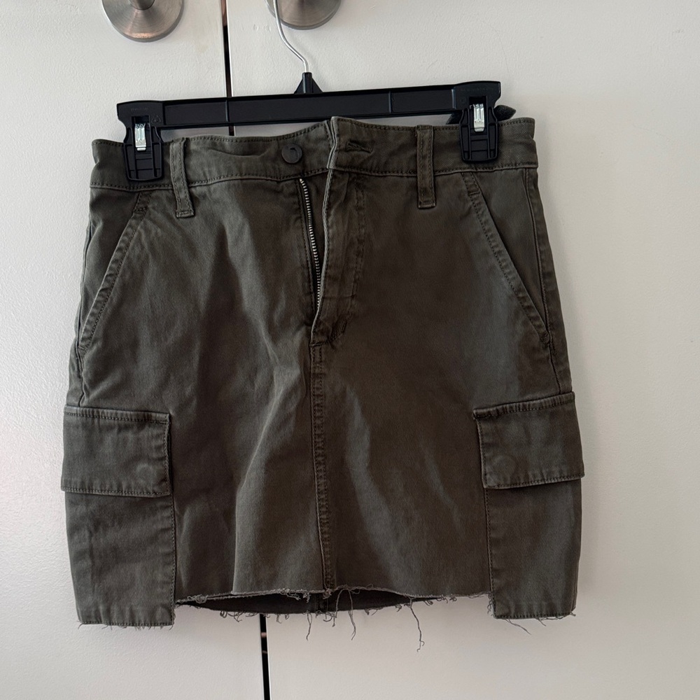 Joe's Jeans Khaki Mini Skirt with Cargo Pockets